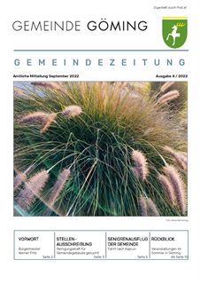 Gemeindezeitung Göming 04-2022
